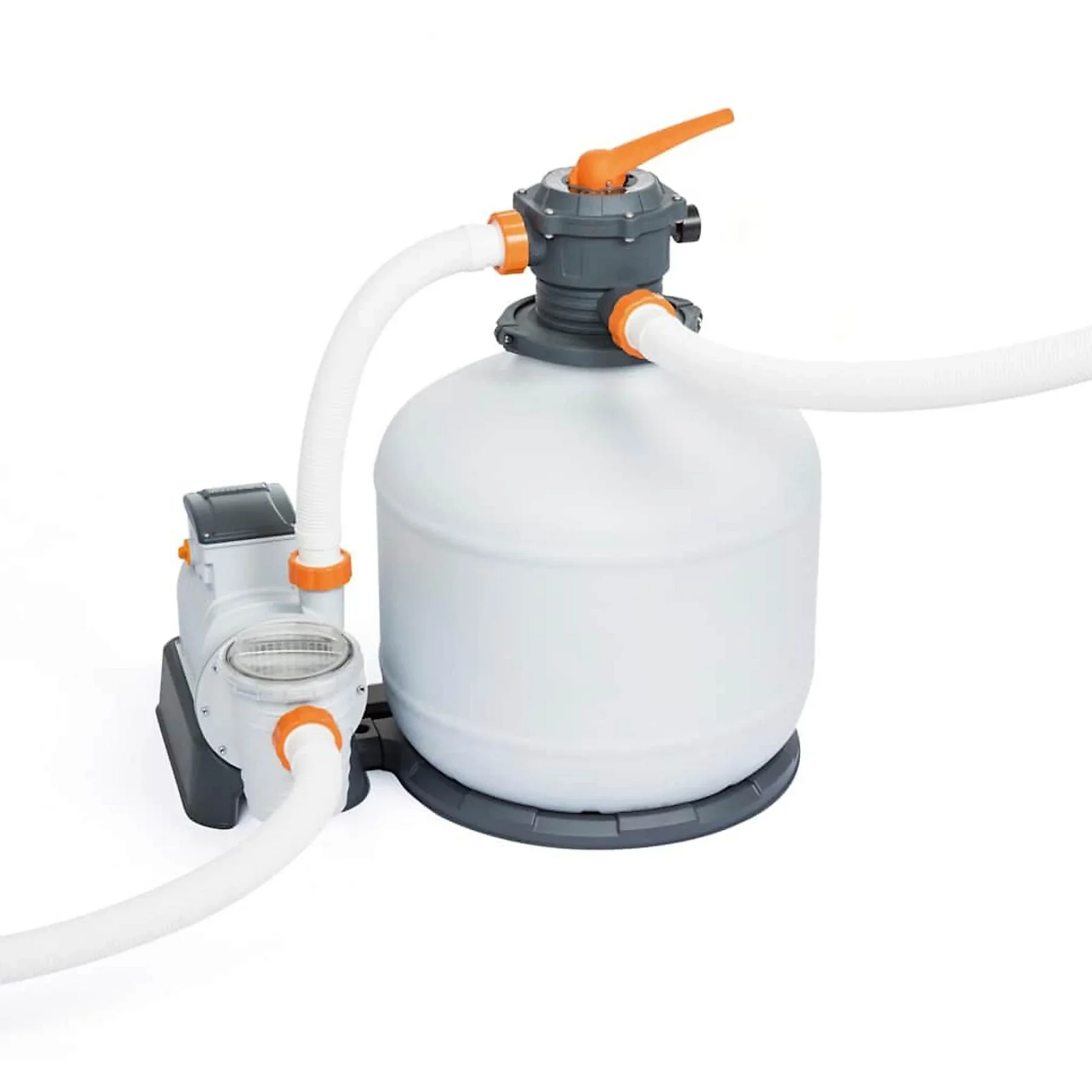 BESTWAY 92069 Flowclear Sandfilterpumpe – Schwimmbadpumpe, weiß