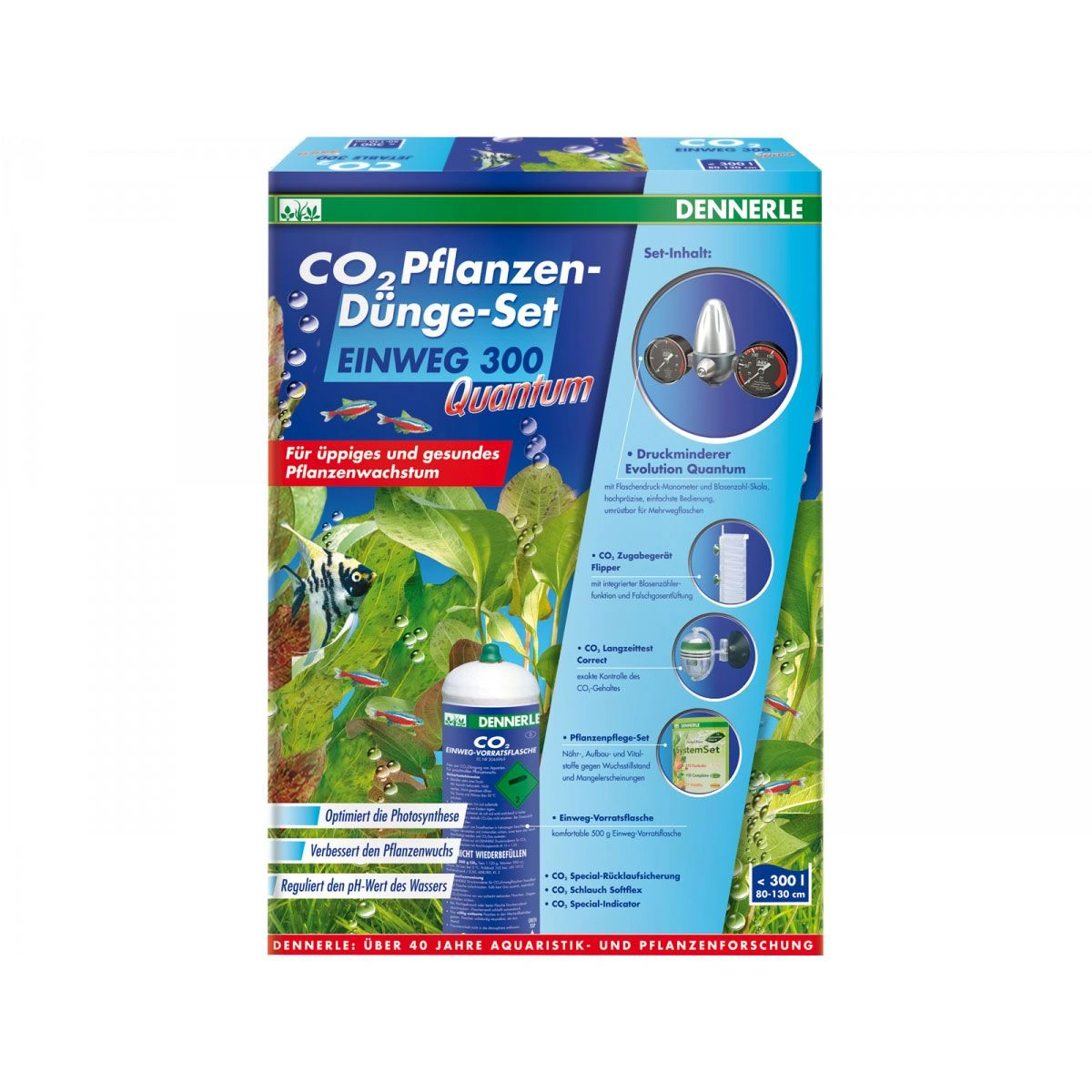 Dennerle CO₂ Einweg-Set 300 Quantum
