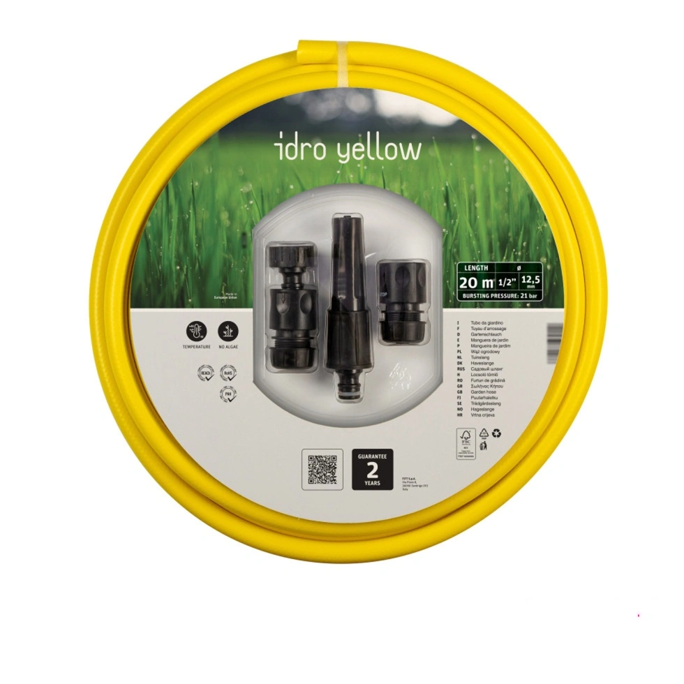 Fitt Gartenschlauch Idro Yellow 1/2" 20 m mit Armatur